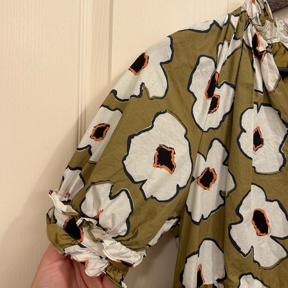 CROSBY by Mollie Burch Isabelle Dress in Meadow Green Floral, Size XS - Picture 7 of 10